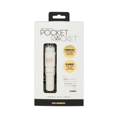 Mini Vibrador Pocket Rocket 4 pulgadas Marfil