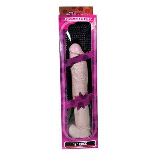 Dong Naturals de 12in. con Bolas (Flesh)