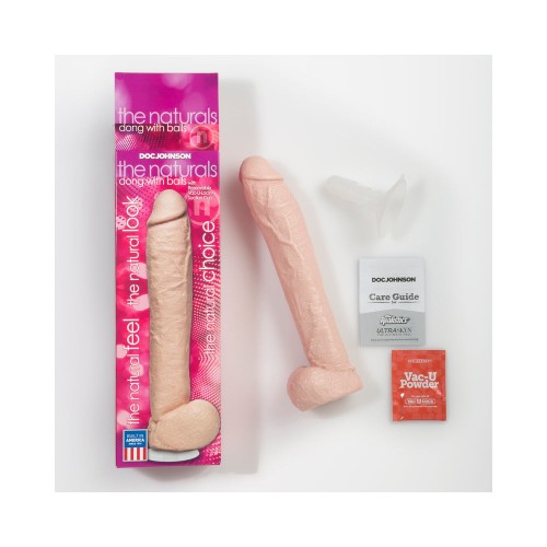 Dong Naturals de 12in. con Bolas (Flesh)