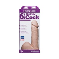 Vac-U-Lock 6 Inch Realistic Cock