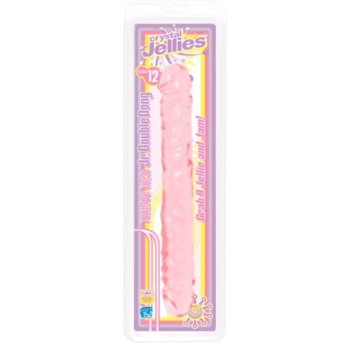 Crystal Jellies Double Dong Jr. Pink