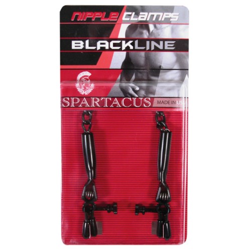 Pinzas Ajustables para Pezones Spartacus Blackline