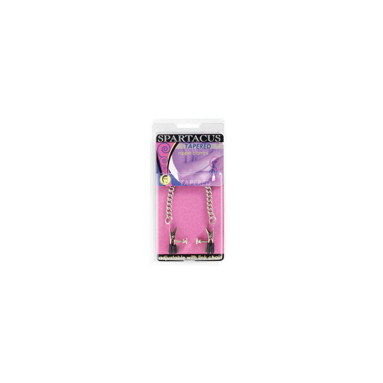 Spartacus Adjustable Nipple Clamps with Curbed Chain