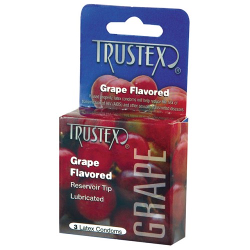 Trustex Grape Flavored Condoms - 3 Pack