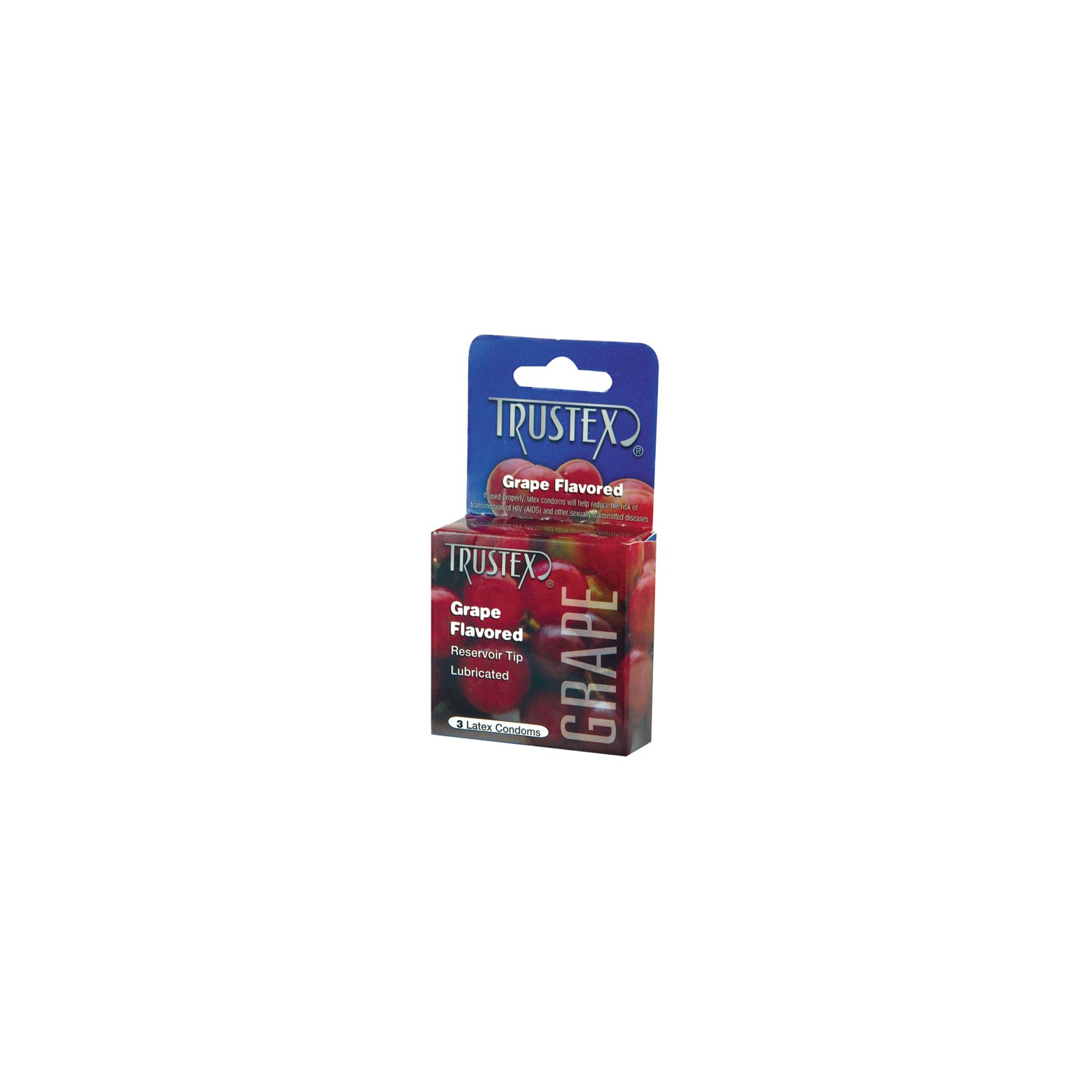 Condones Sabor Uva Trustex - Paquete de 3