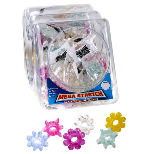 Anillos de Placer de Silicona Mega Stretch Pipedream 72-Pack en Varios Colores