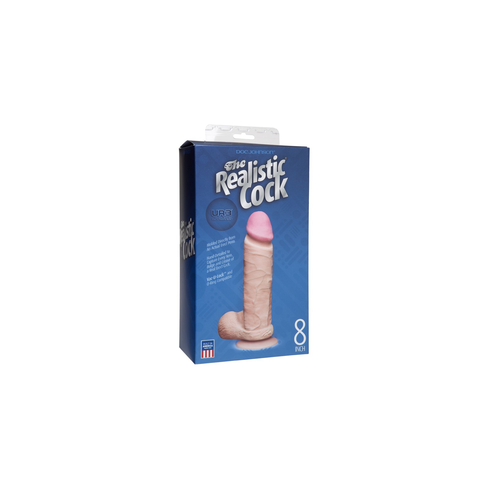 The Realistic Cock - UR3 - 8 Inch White