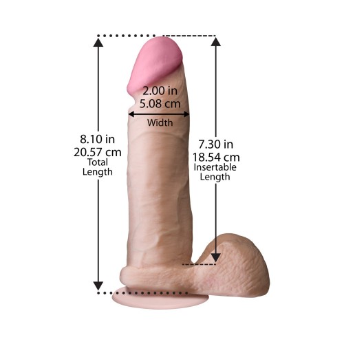 The Realistic Cock - UR3 - 8 Inch White