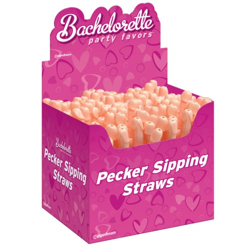 Bachelorette Party Pecker Sipping Straws