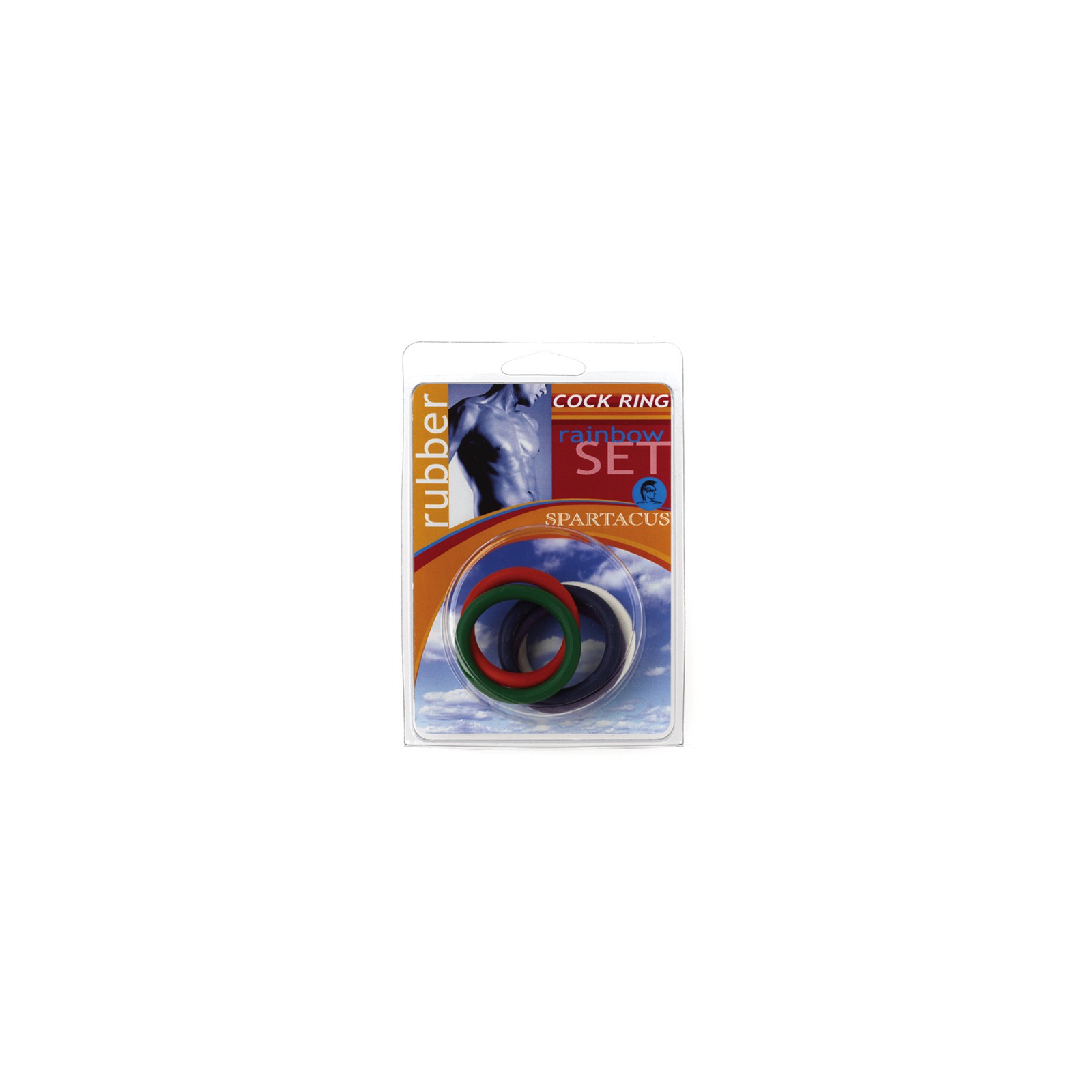 Set de Anillos para el Pene Rainbow Spartacus - 4 Anillos Vibrantes