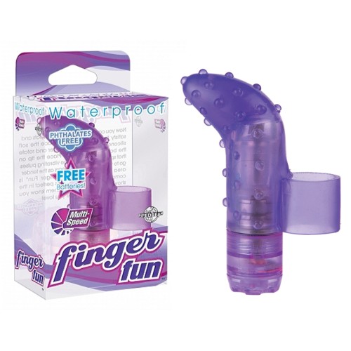 Pipedream Waterproof Finger Fun Textured Vibrator - Relaxation Awaits