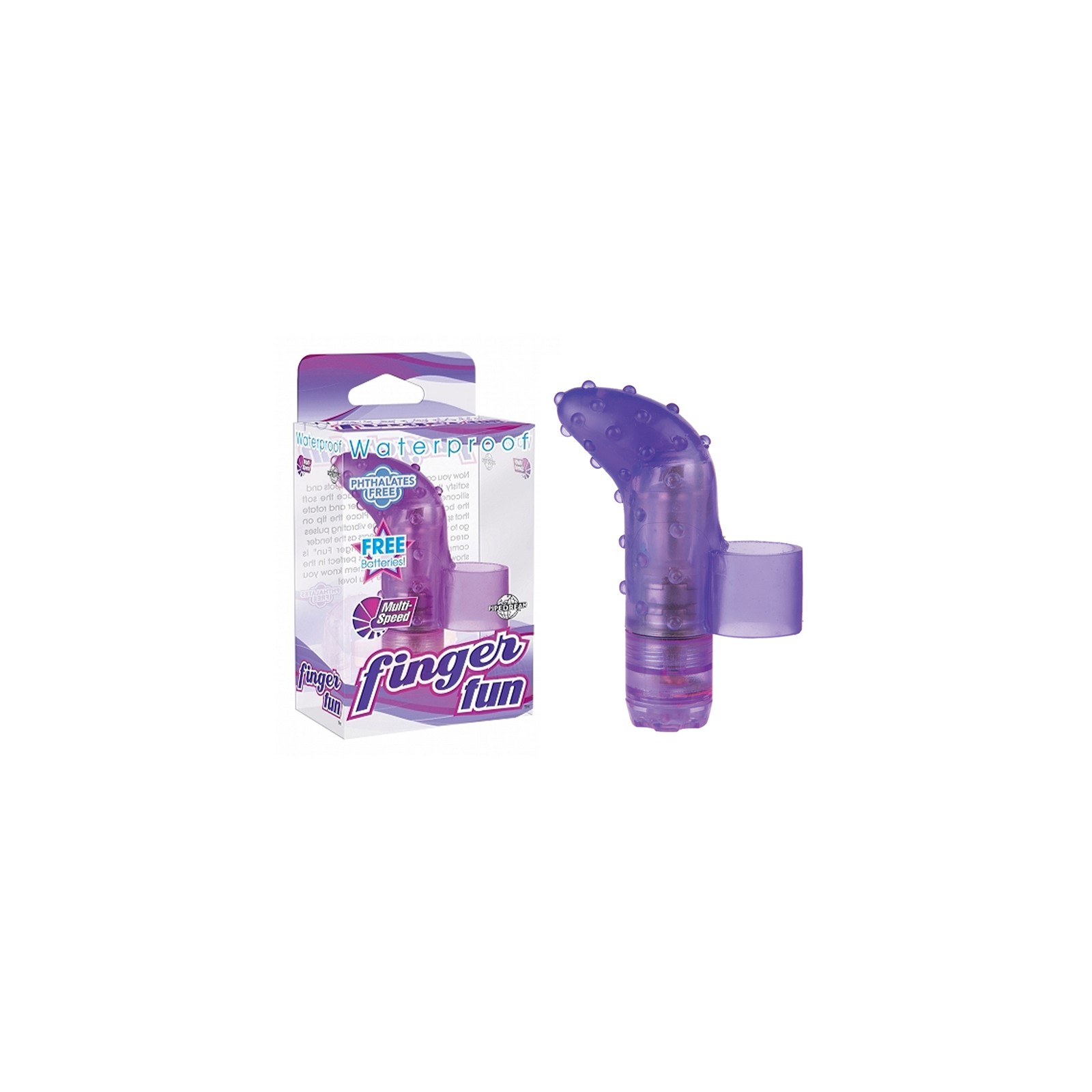 Pipedream Waterproof Finger Fun Textured Vibrator - Relaxation Awaits