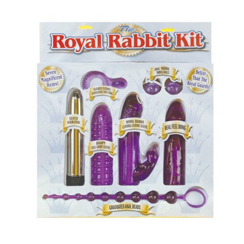 Kit Royal Rabbit Pipedream de 7 Piezas - Placer Lujoso