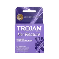 Condones Trojan Her Pleasure para Intimidad Mejorada