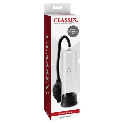 Pipedream Classix Power Pump Clear Black