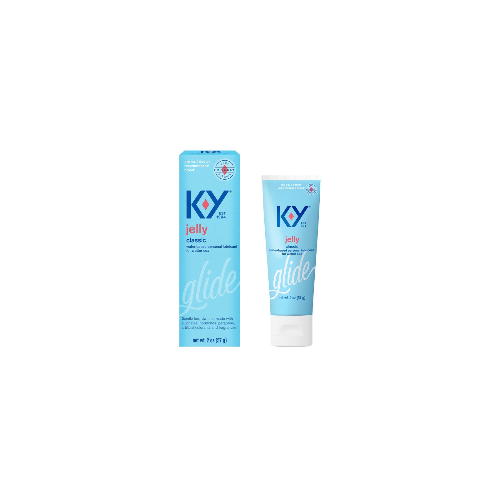 K-Y Jelly Lubricante Personal Clásico Tubo de 2 oz.