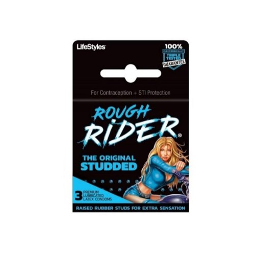 Condones Original Studded LifeStyles Rough Rider (3pk)