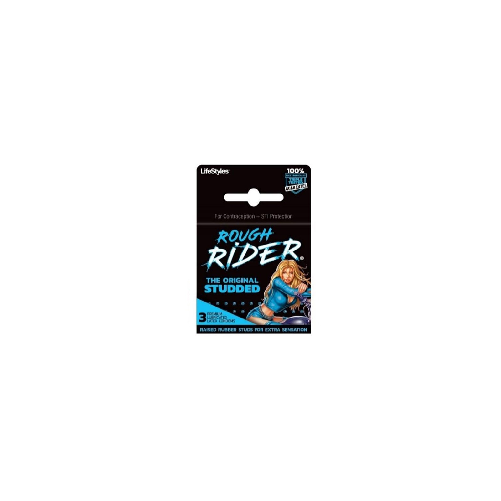 Condones Original Studded LifeStyles Rough Rider (3pk)