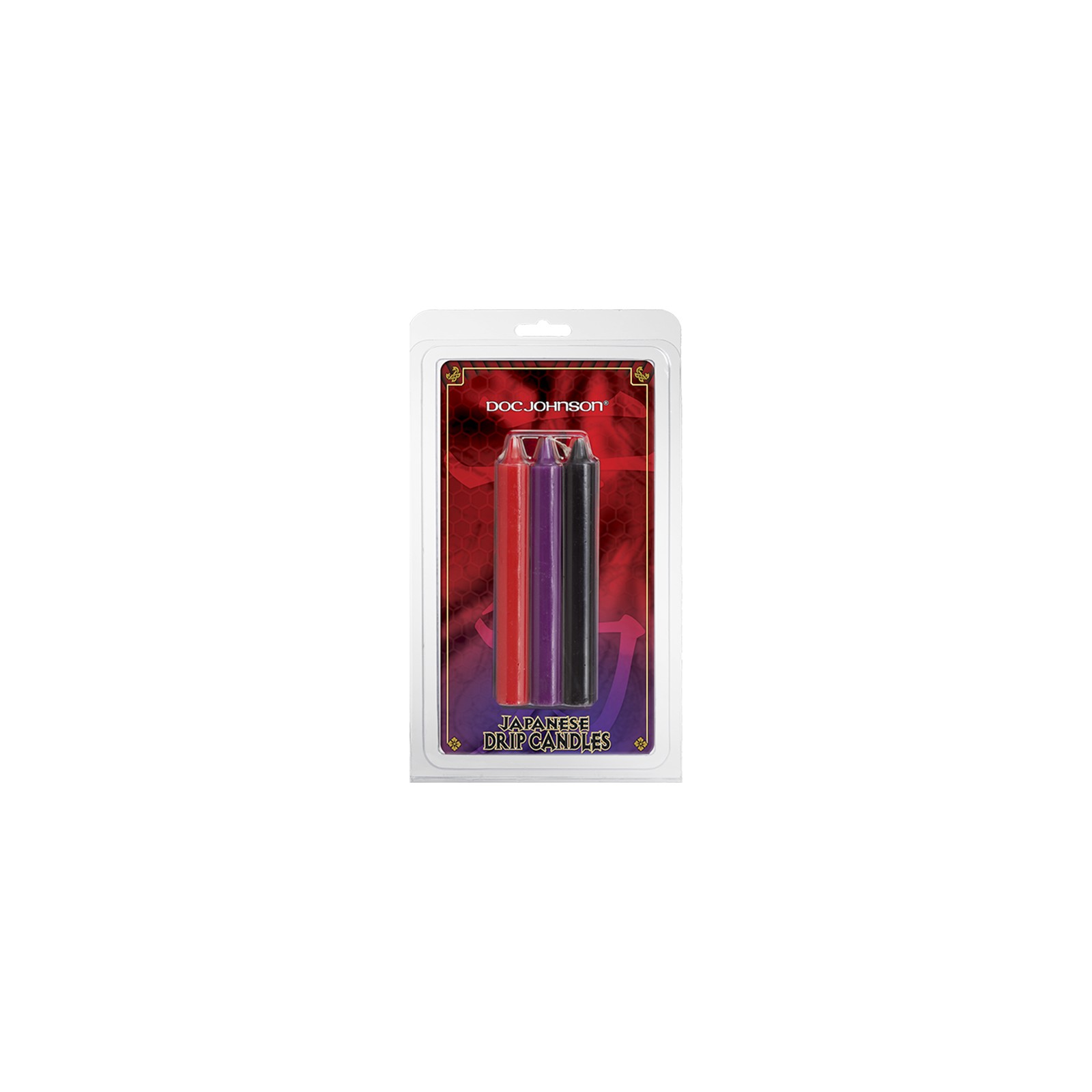 Japanese Drip Candles Red Purple Black