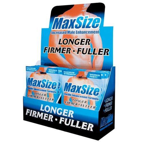 MaxSize Erectile Enhancement Pills - 24 Pack