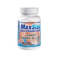 MaxSize Pastillas Mejoradoras Masculinas de Máxima Fuerza