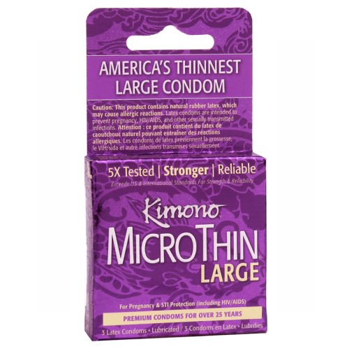 Kimono Micro Thin Large Condoms for Comfort