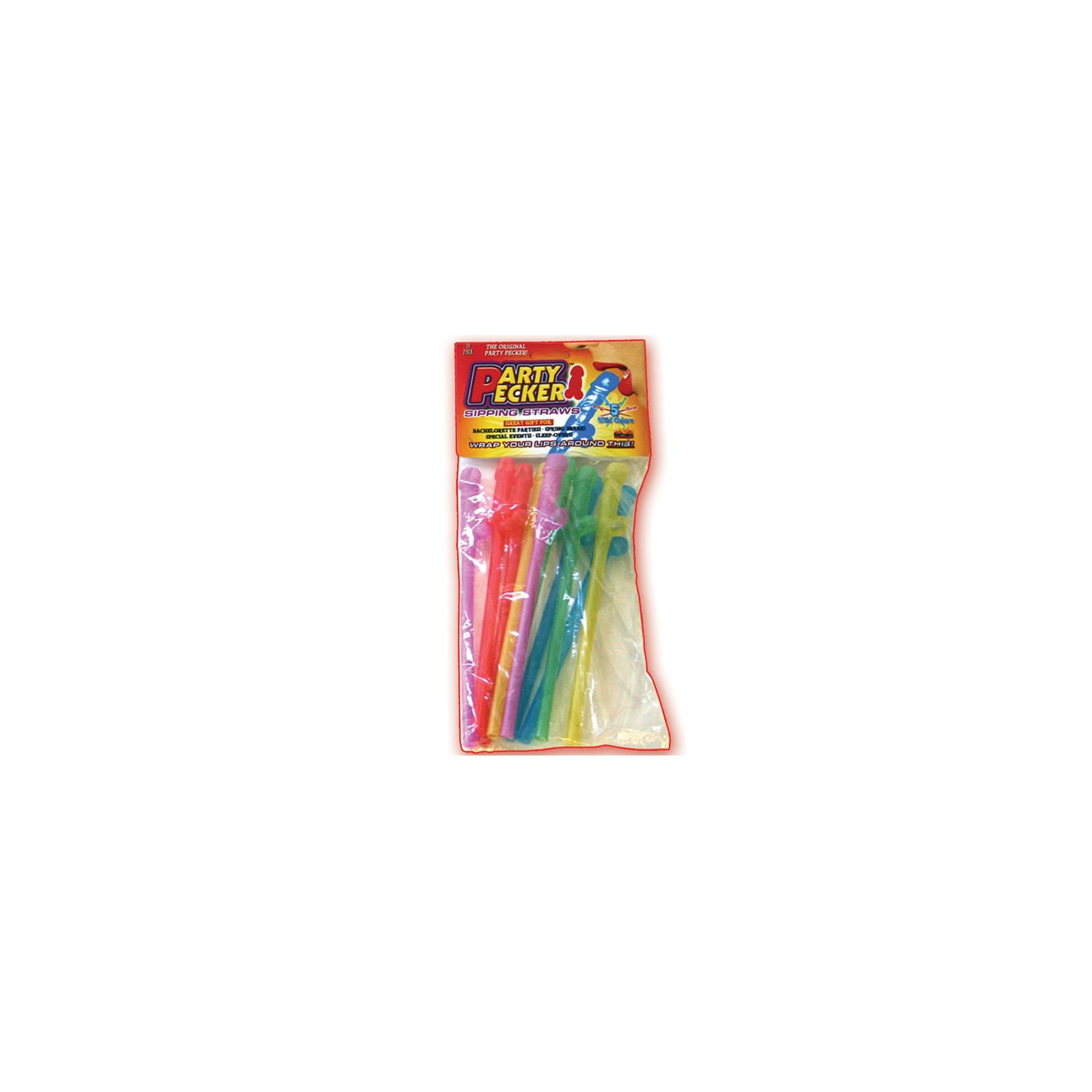 Party Pecker Sipping Straws Assorted