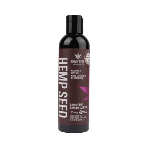 Earthly Body Hemp Seed Massage Oil - Skinny Dip