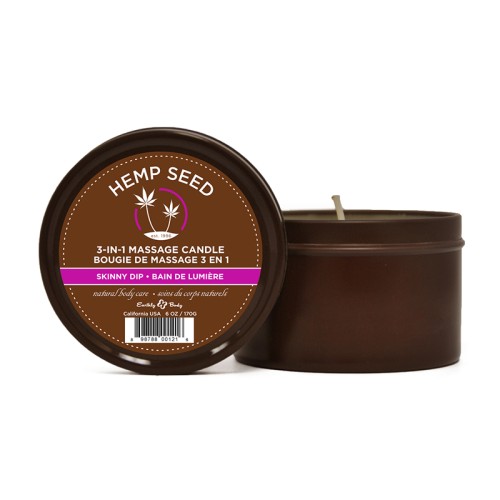 Earthly Body Massage Candle Skinny Dip - Sensual Experience