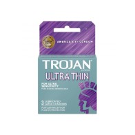 Condomes Ultra Finos Trojan para Placer Aumentado