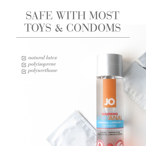 JO H2O Anal Warming Water-Based Lubricant 2 oz