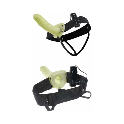 Vibrating Hollow Strap-On for Ultimate Pleasure