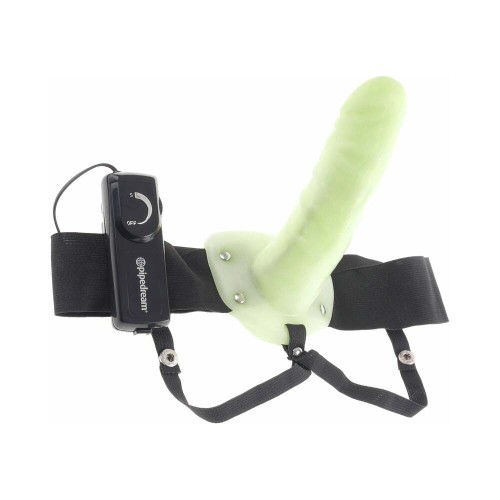 Vibrating Hollow Strap-On for Ultimate Pleasure