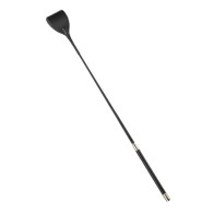 Black Leather Riding Crop for Dominance