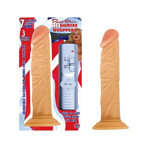 All American Whoppers 7in. Vibrating Dong - Realistic Experience