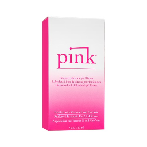 Pink Silicone Lubricant Infused with Vitamin E