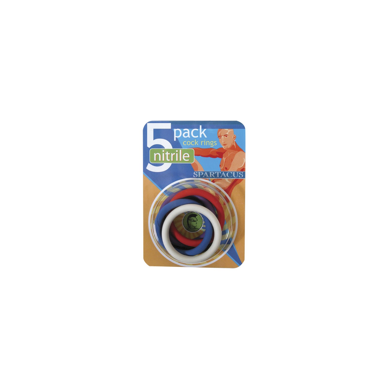 Spartacus Nitrile Cock Rings 5 Count