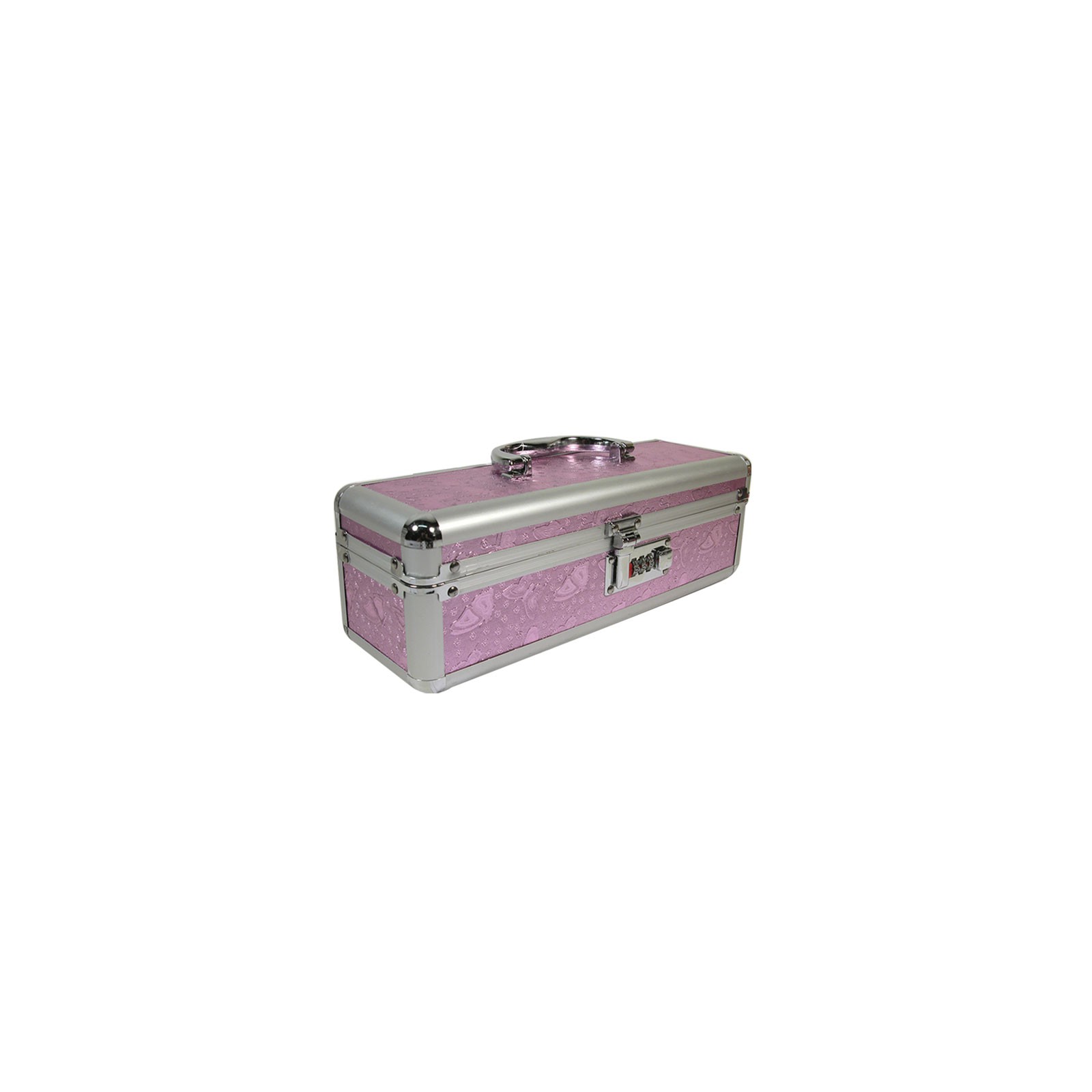 Lockable Vibrator Case Medium Pink