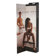 Barra de Bondage Ajustable Sportsheets Negra