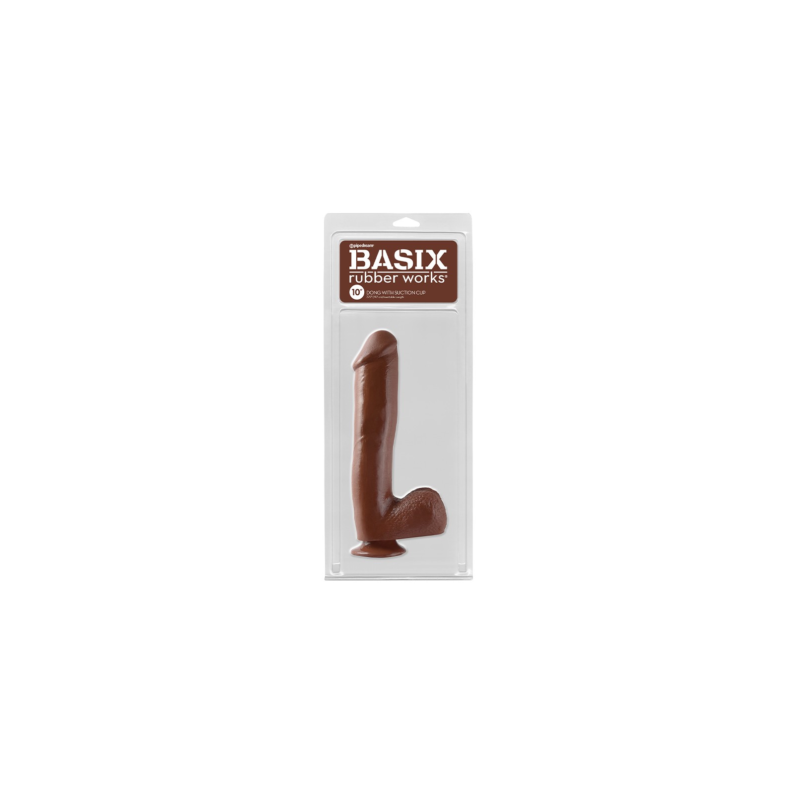 Pipedream Basix Rubber Works 10 inch Dong with Suction Cup