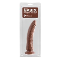 Dildo Slim Seven 7 in. Marrón de Pipedream Basix Rubber Works