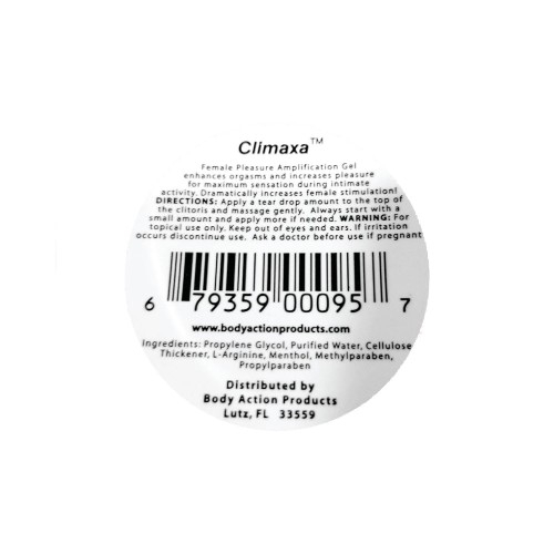 Body Action Climaxa Enhancer 0.5oz - Elevate Intimacy