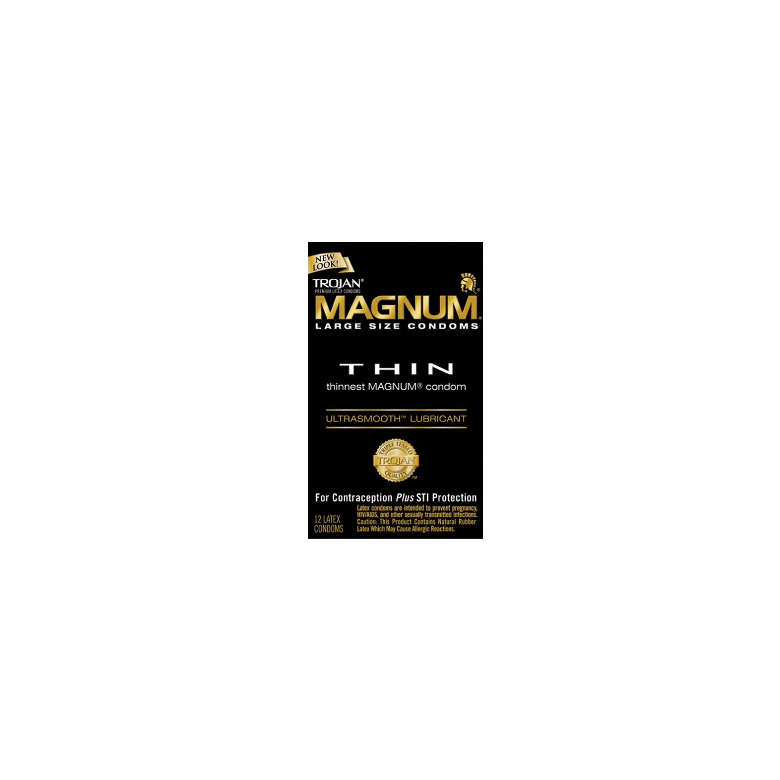 Condones Trojan Magnum Thin de Talla Grande 12-Pack