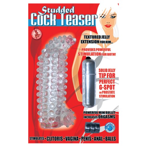 Extensión de Pene Waterproof Studded Cock Teaser