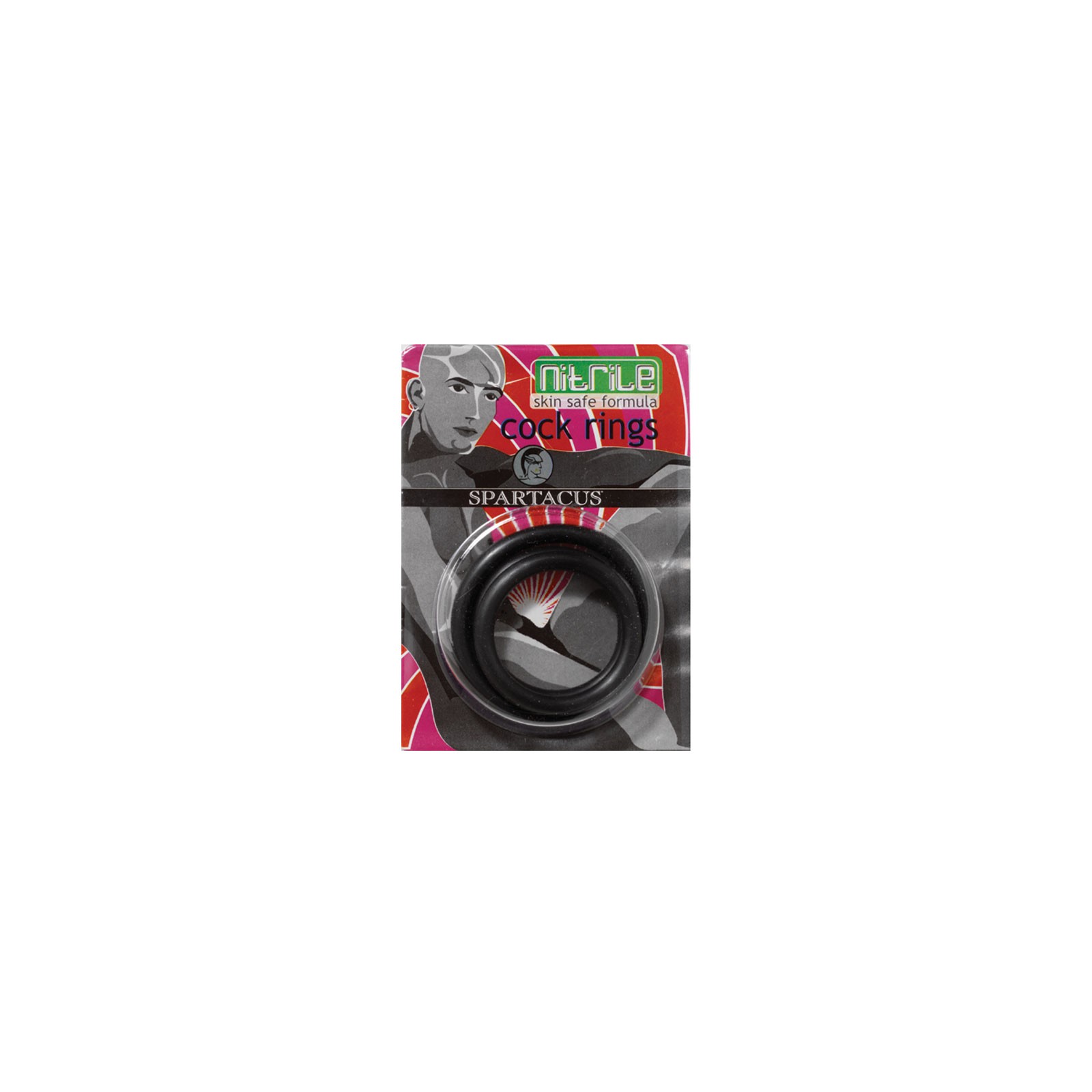 Nitrile Cock Ring Set (Black/3)