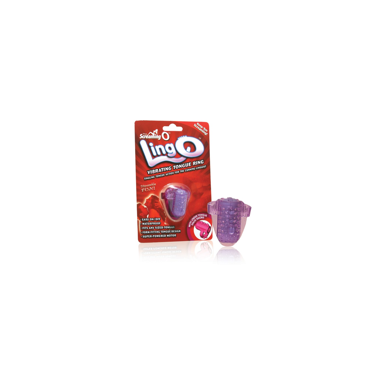 Screaming O LingO Vibrating Tongue Ring Display