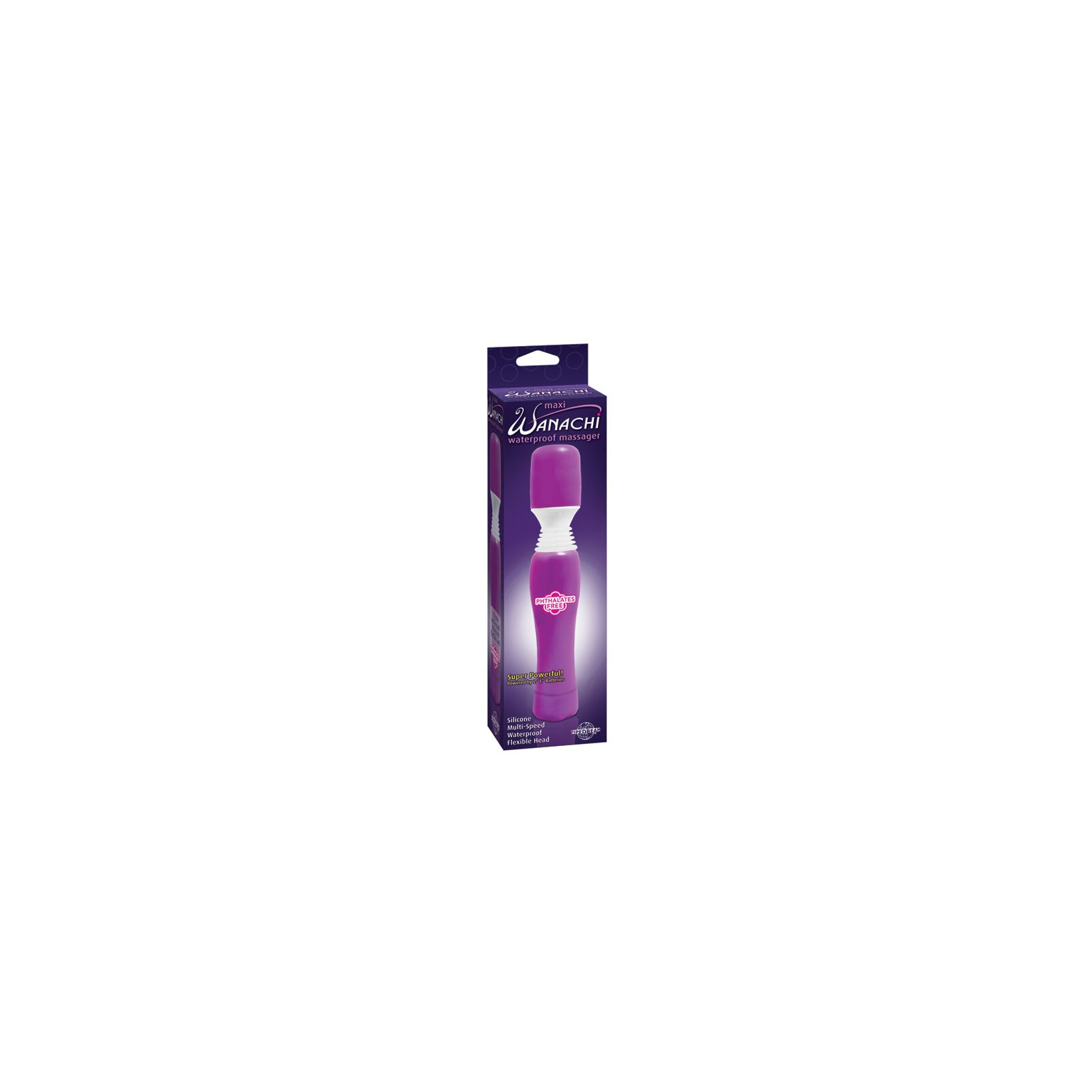 Masajeador Impermeable Pipedream Maxi Wanachi Morado