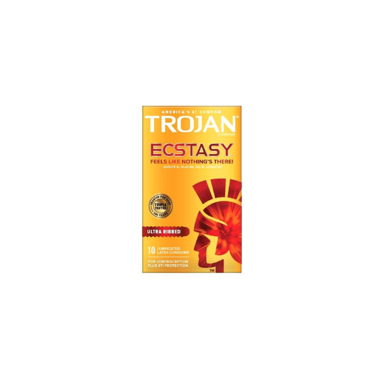 Trojan Ecstasy Condones Ultra Estriados - Protección de Placer Premium