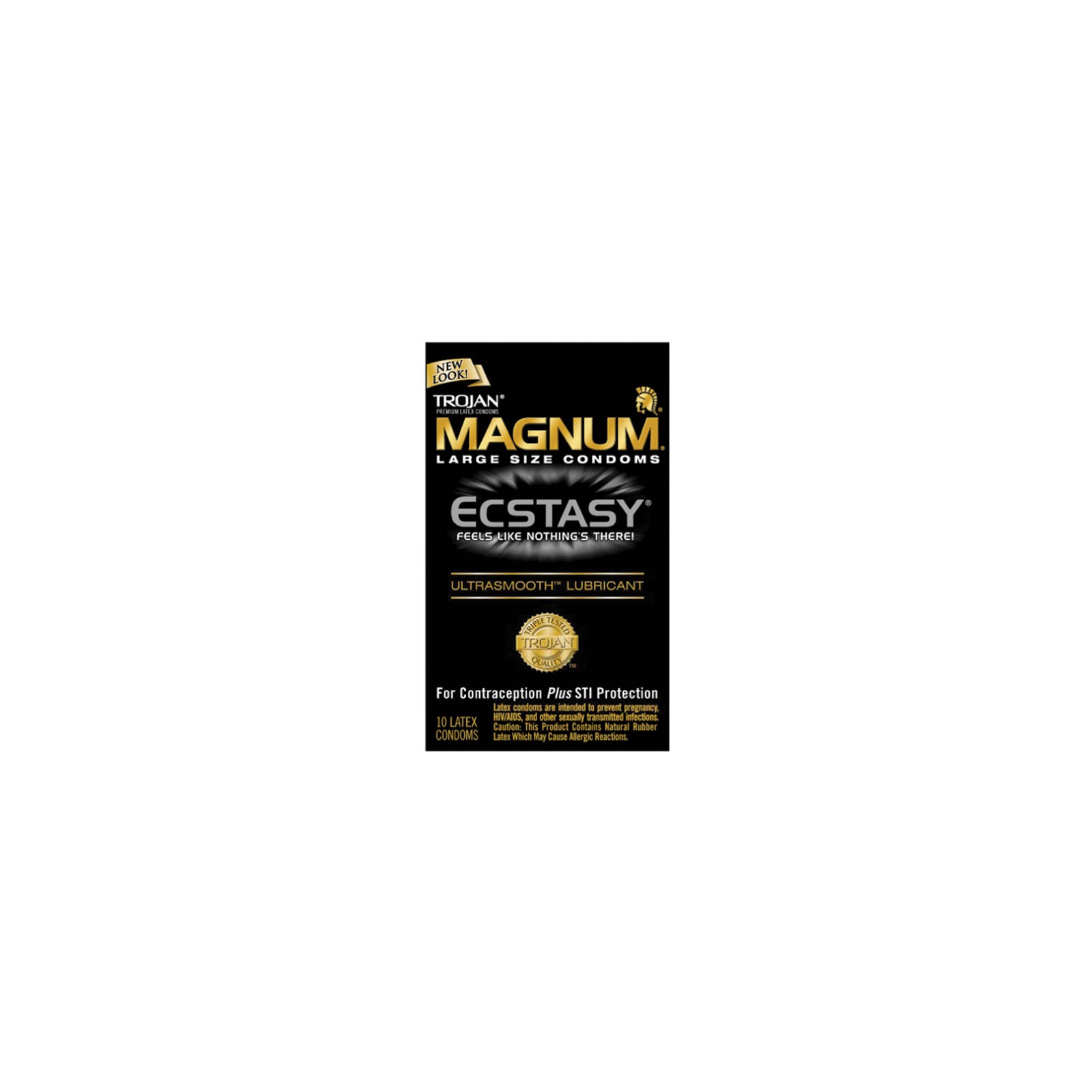 Condones Trojan Ecstasy Magnum con Lubricante UltraSmooth