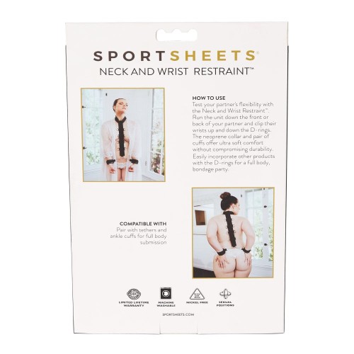 Sportsheets Adjustable Neck & Wrist Restraints - Control and Pleasure